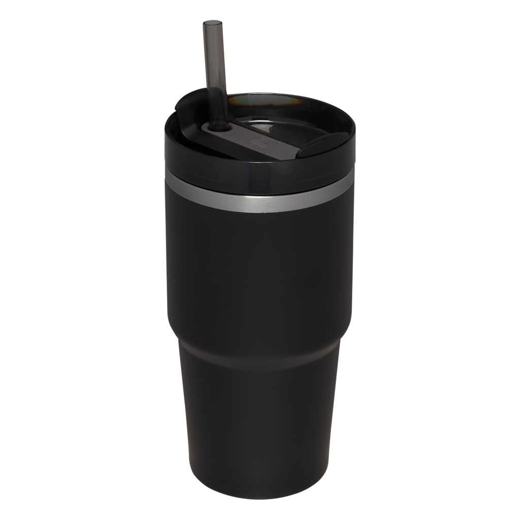 Car-Cup Friendly The Quencher H2.0 Flowstate Tumbler D030T - Double-Wall Vacuum Insulated Travel Tumbler with Straw Detail