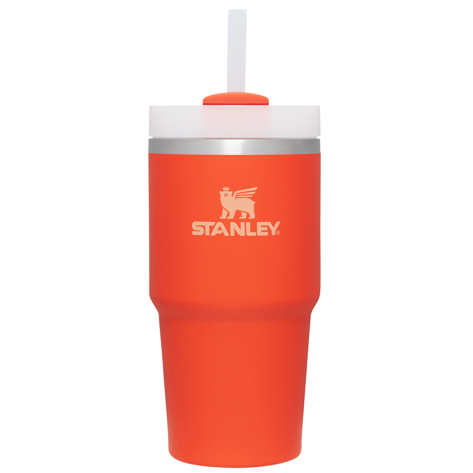 Car-Cup Friendly The Quencher H2.0 Flowstate Tumbler D030T - Double-Wall Vacuum Insulated Travel Tumbler with Straw - Tigerlily