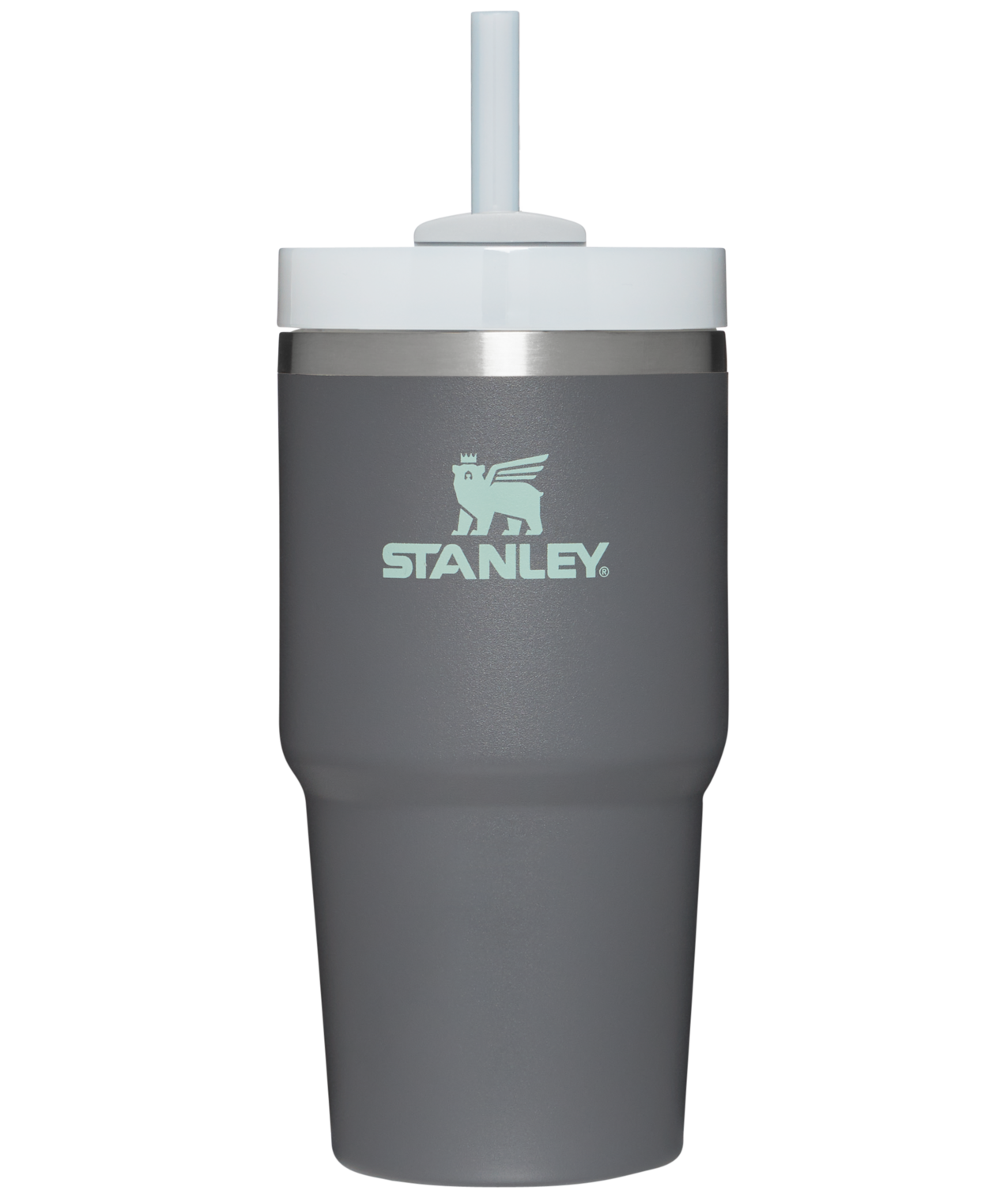 Splash-Resistant FlowState The Quencher H2.0 Flowstate Tumbler | Stanley Create D330L - FlowState 3-Position Lid Insulated Travel Mug - Charcoal