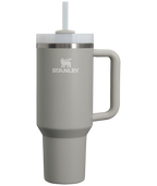 Splash-Resistant FlowState The Quencher H2.0 Flowstate Tumbler  | Stanley Create D332L - 40oz Large Capacity Car-Cup Friendly Quencher - Ash