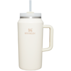 Insulated Travel The Quencher H2.0 Flowstate Tumbler D365U - Double-Wall Vacuum Insulated Travel Tumbler with Straw - Cream
