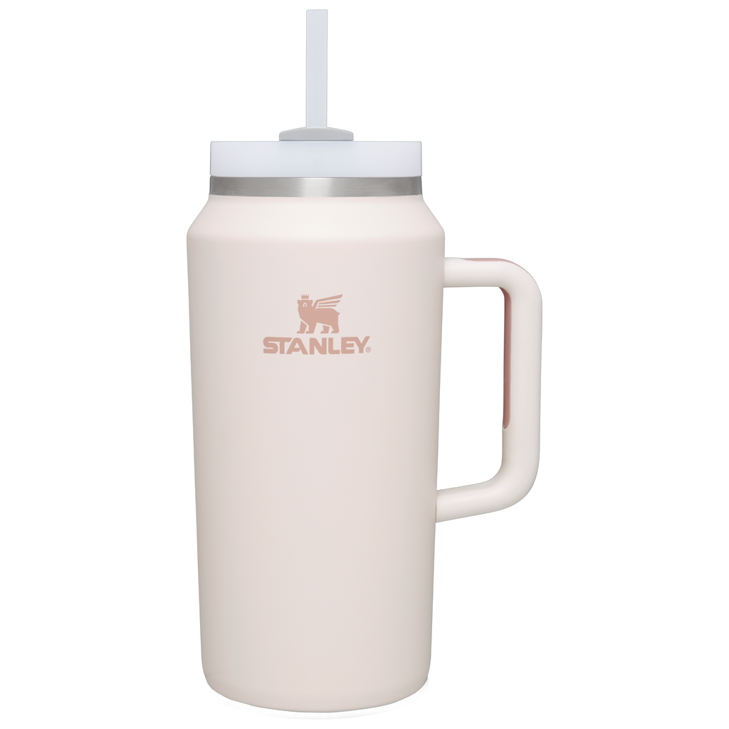Insulated Travel The Quencher H2.0 Flowstate Tumbler D365U - Double-Wall Vacuum Insulated Travel Tumbler with Straw - Rose Quartz