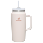 Insulated Travel The Quencher H2.0 Flowstate Tumbler D365U - Double-Wall Vacuum Insulated Travel Tumbler with Straw - Rose Quartz
