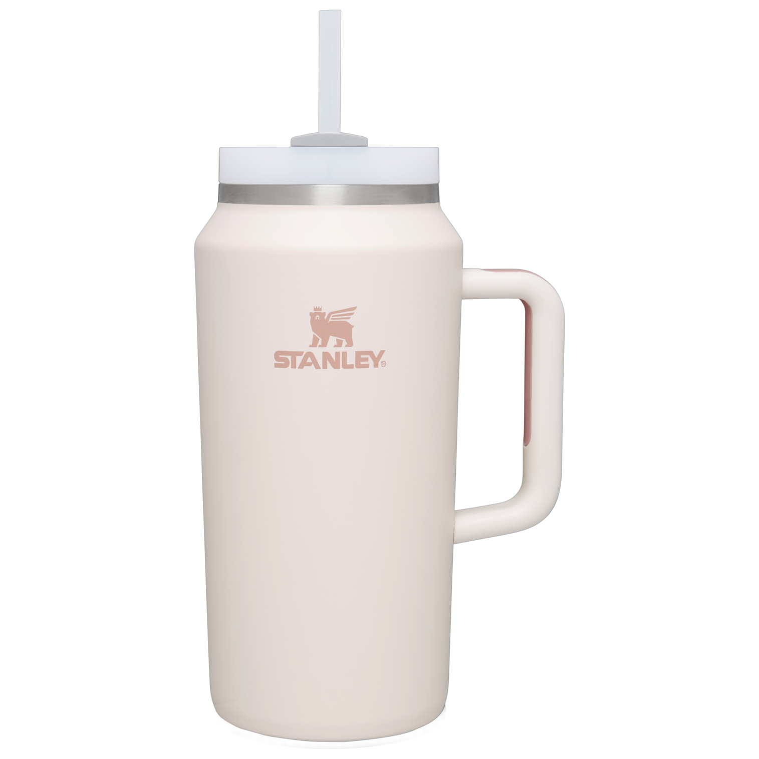 Splash-Resistant FlowState The Quencher H2.0 Flowstate Tumbler D033Q - 40oz Large Capacity Car-Cup Friendly Quencher - Rose Quartz