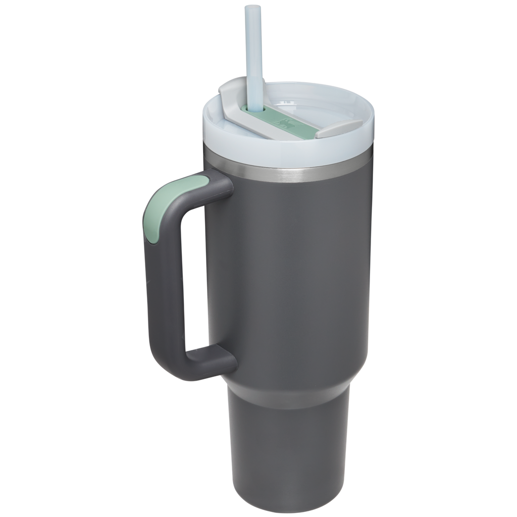 Splash-Resistant FlowState The Quencher H2.0 Flowstate Tumbler  | Stanley Create D332L - 40oz Large Capacity Car-Cup Friendly Quencher Detail