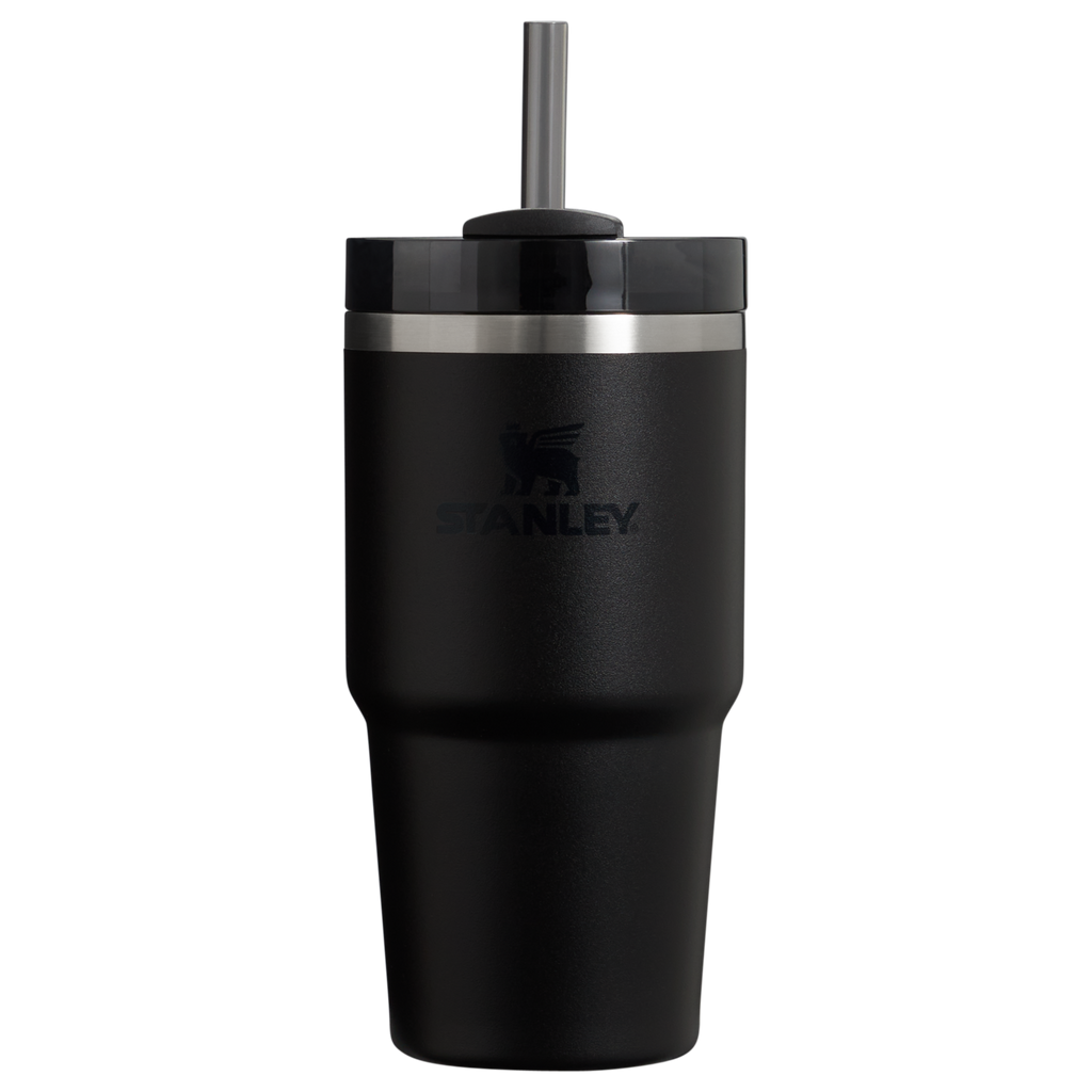 Car-Cup Friendly The Quencher H2.0 Flowstate Tumbler D030T - Double-Wall Vacuum Insulated Travel Tumbler with Straw - Black 2.0