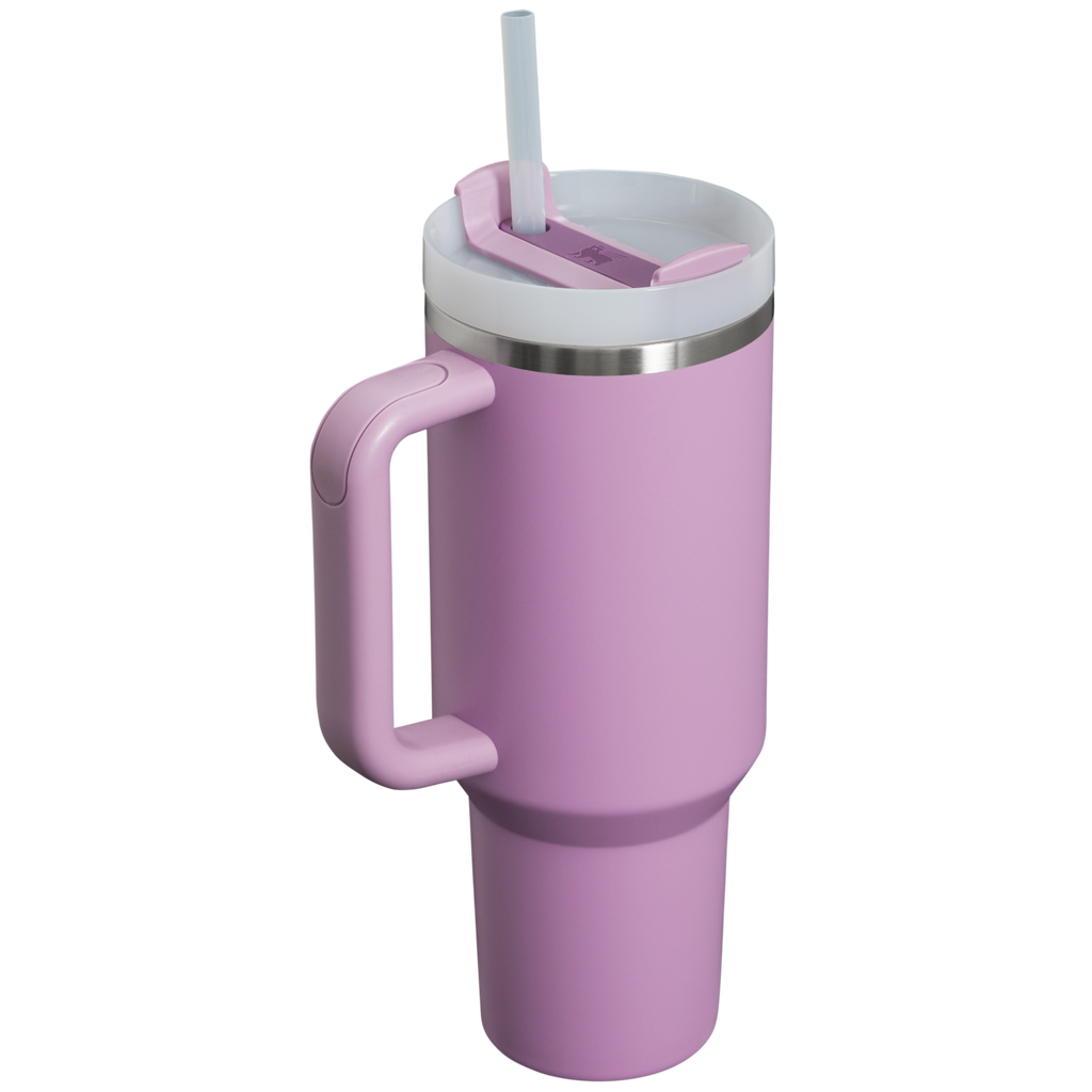 Splash-Resistant FlowState The Quencher H2.0 Flowstate Tumbler  | Stanley Create D332L - 40oz Large Capacity Car-Cup Friendly Quencher Detail