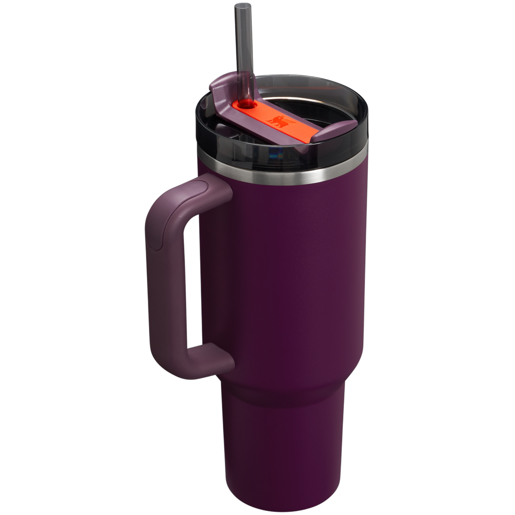 Splash-Resistant FlowState The Quencher H2.0 Flowstate Tumbler  | Stanley Create D332L - 40oz Large Capacity Car-Cup Friendly Quencher Detail