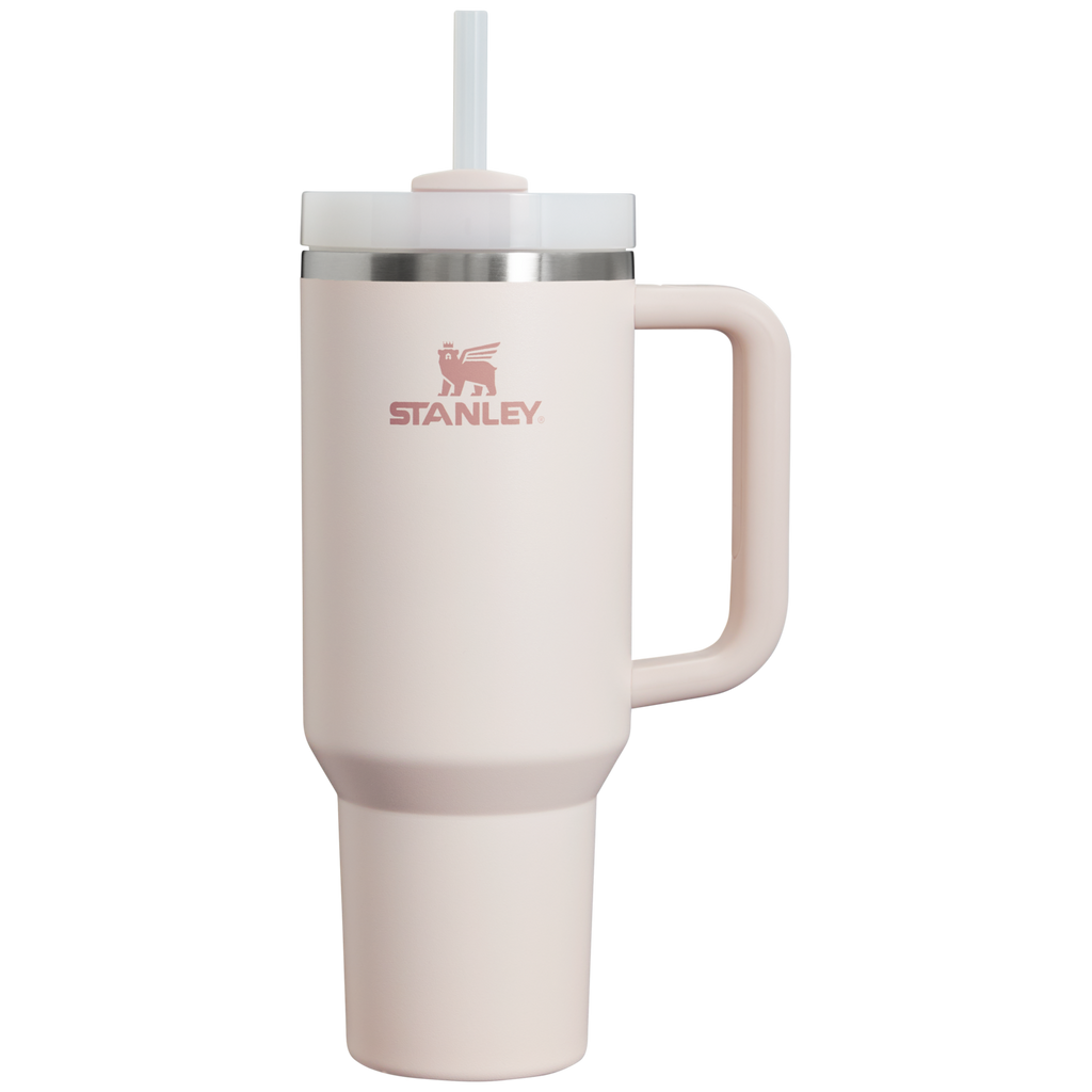 Insulated Travel The Quencher H2.0 Flowstate Tumbler D050X - Double-Wall Vacuum Insulated Travel Tumbler with Straw - Rose Quartz 2.0