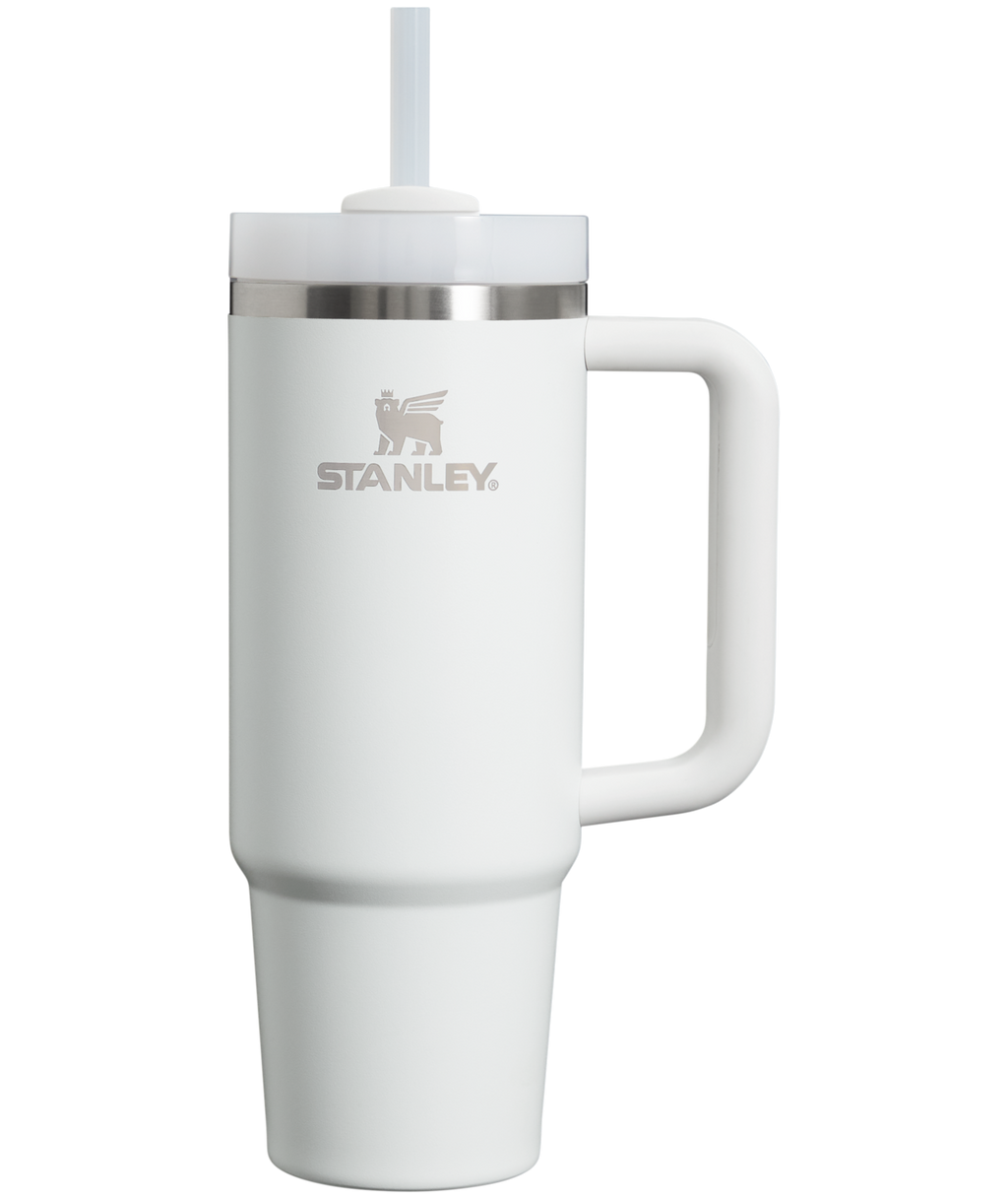 Splash-Resistant FlowState The Quencher H2.0 Flowstate Tumbler | Stanley Create D331C - FlowState 3-Position Lid Insulated Travel Mug - Frost