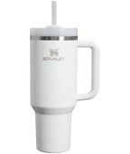 Splash-Resistant FlowState The Quencher H2.0 Flowstate Tumbler  | Stanley Create D332L - 40oz Large Capacity Car-Cup Friendly Quencher - Frost