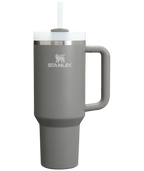 Splash-Resistant FlowState The Quencher H2.0 Flowstate Tumbler  | Stanley Create D332L - 40oz Large Capacity Car-Cup Friendly Quencher - Stone