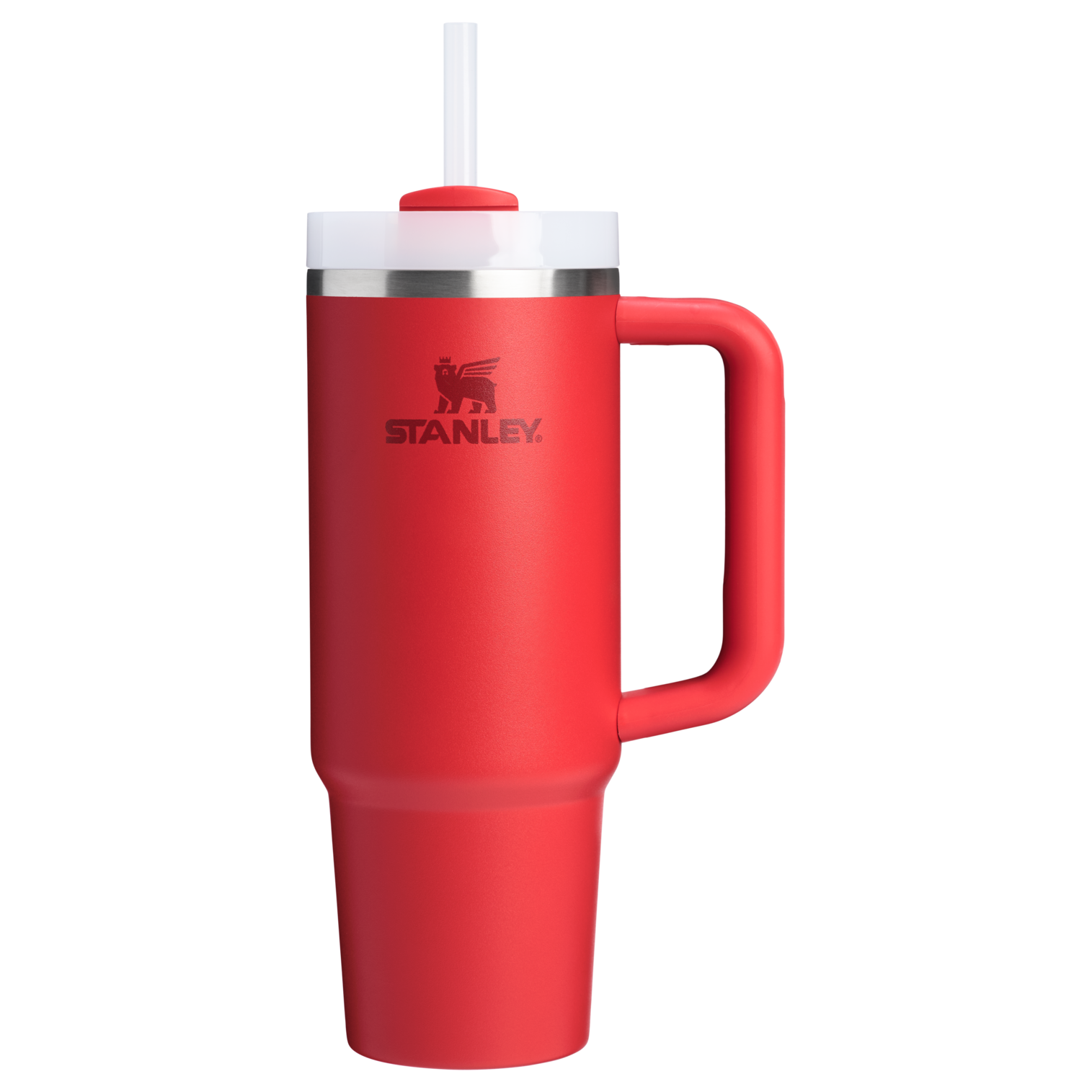 Splash-Resistant FlowState The Quencher H2.0 Flowstate Tumbler D051L - 40oz Large Capacity Car-Cup Friendly Quencher - Chili Red
