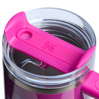 Large Capacity The Quencher H2.O Flowstate Tumbler with Handle | Stanley Create D309N - FlowState 3-Position Lid Insulated Travel Mug Detail