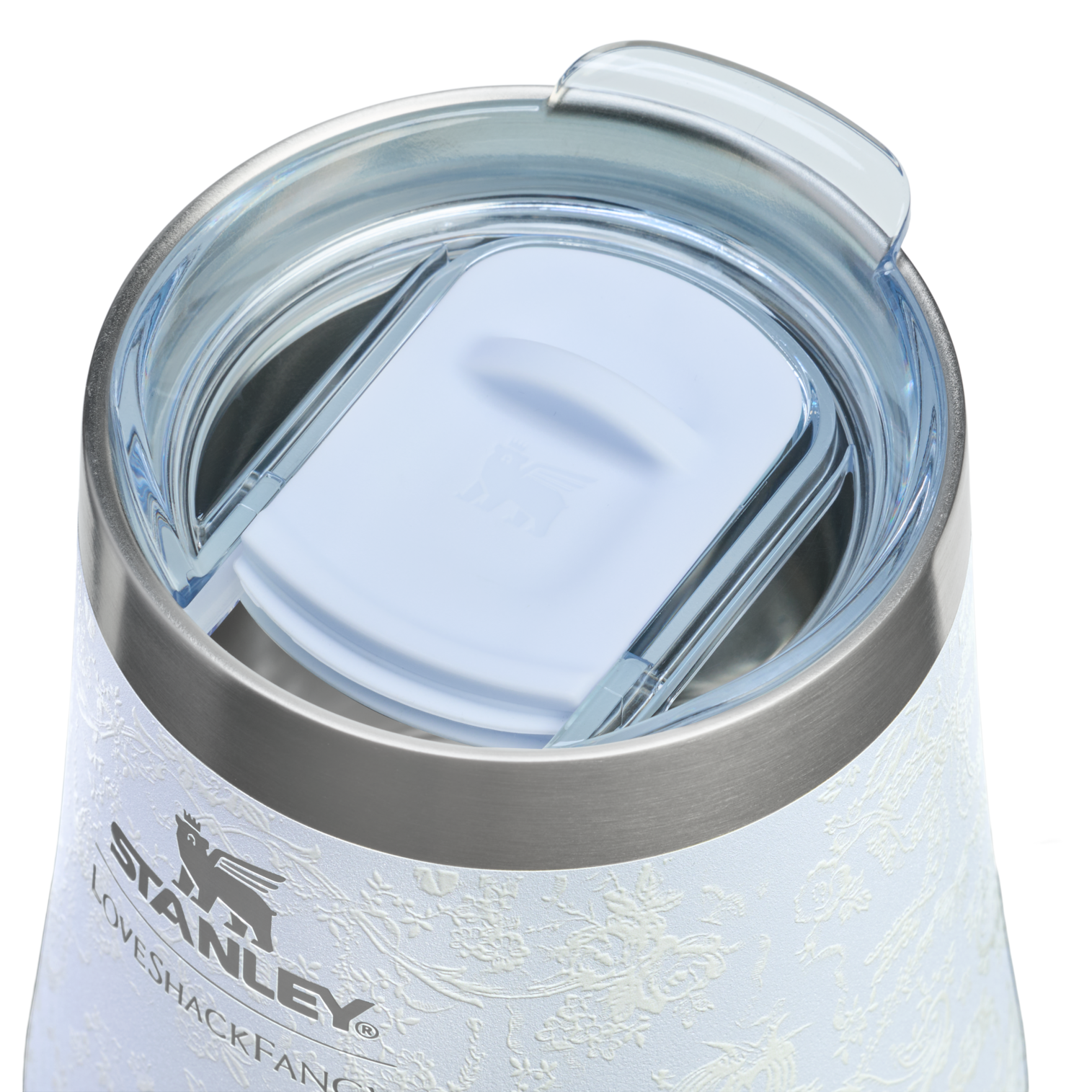 Shatterproof Luxury Stanley 1913 x LoveShackFancy Holiday Reserve Wine Tumbler D367F - Reserve Collection Stainless Steel Whiskey Cup Detail