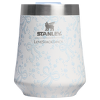 Premium Matte Stanley 1913 x LoveShackFancy Holiday The Reserve Wine Tumbler Set | 2-pack D205C - Elegant Stemless Vacuum Insulated Wine Tumbler Detail