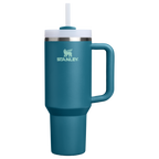 Insulated Travel The Quencher H2.0 Flowstate Tumbler D050X - Double-Wall Vacuum Insulated Travel Tumbler with Straw - Coastal Teal