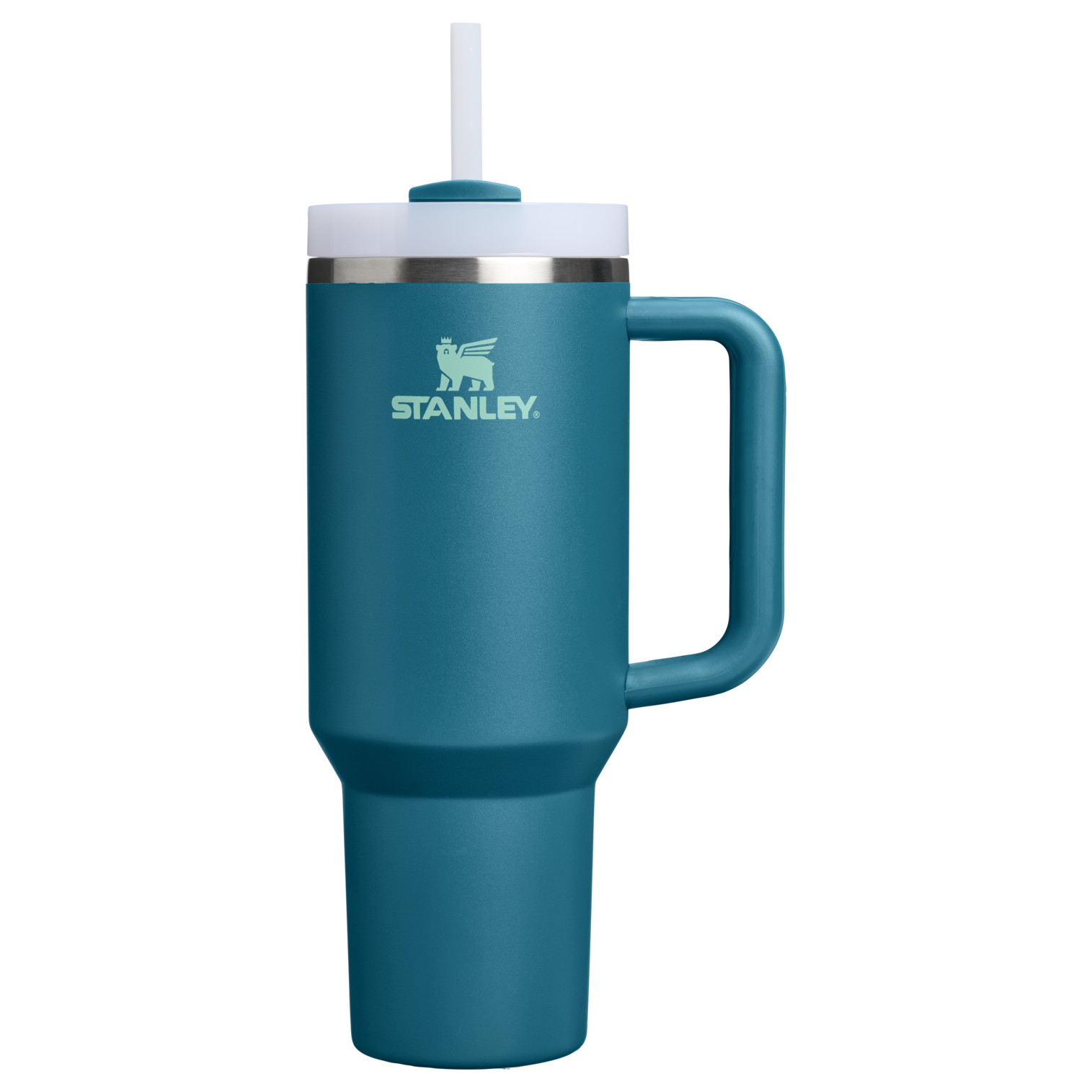Insulated Travel The Quencher H2.0 Flowstate Tumbler D050X - Double-Wall Vacuum Insulated Travel Tumbler with Straw - Coastal Teal