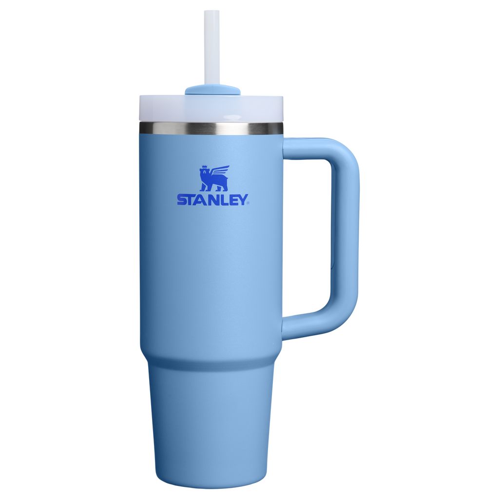 Splash-Resistant FlowState The Quencher H2.0 Flowstate Tumbler D051L - 40oz Large Capacity Car-Cup Friendly Quencher - Blue Sky