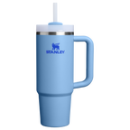 Splash-Resistant FlowState The Quencher H2.0 Flowstate Tumbler | Stanley Create D331C - FlowState 3-Position Lid Insulated Travel Mug - Blue Sky