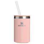 Heavy-Duty Tote The Everyday Can Cooler Cup D353P - Leak-Proof Insulated Mini Cooler Bag for Lunch - Peach Rose Picnic Stripe