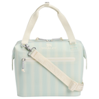 Leak-Proof Insulated The All Day Julienne Mini Cooler D349V - Heavy-Duty Ice-Retention Food & Beverage Carrier - Mist Picnic Stripe