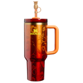 Large Capacity The Stanley 1913 x Karol G Quencher H2.0 Flowstate Tumbler D275T - Double-Wall Vacuum Insulated Travel Tumbler with Straw - 40oz | KAROL G FLOR