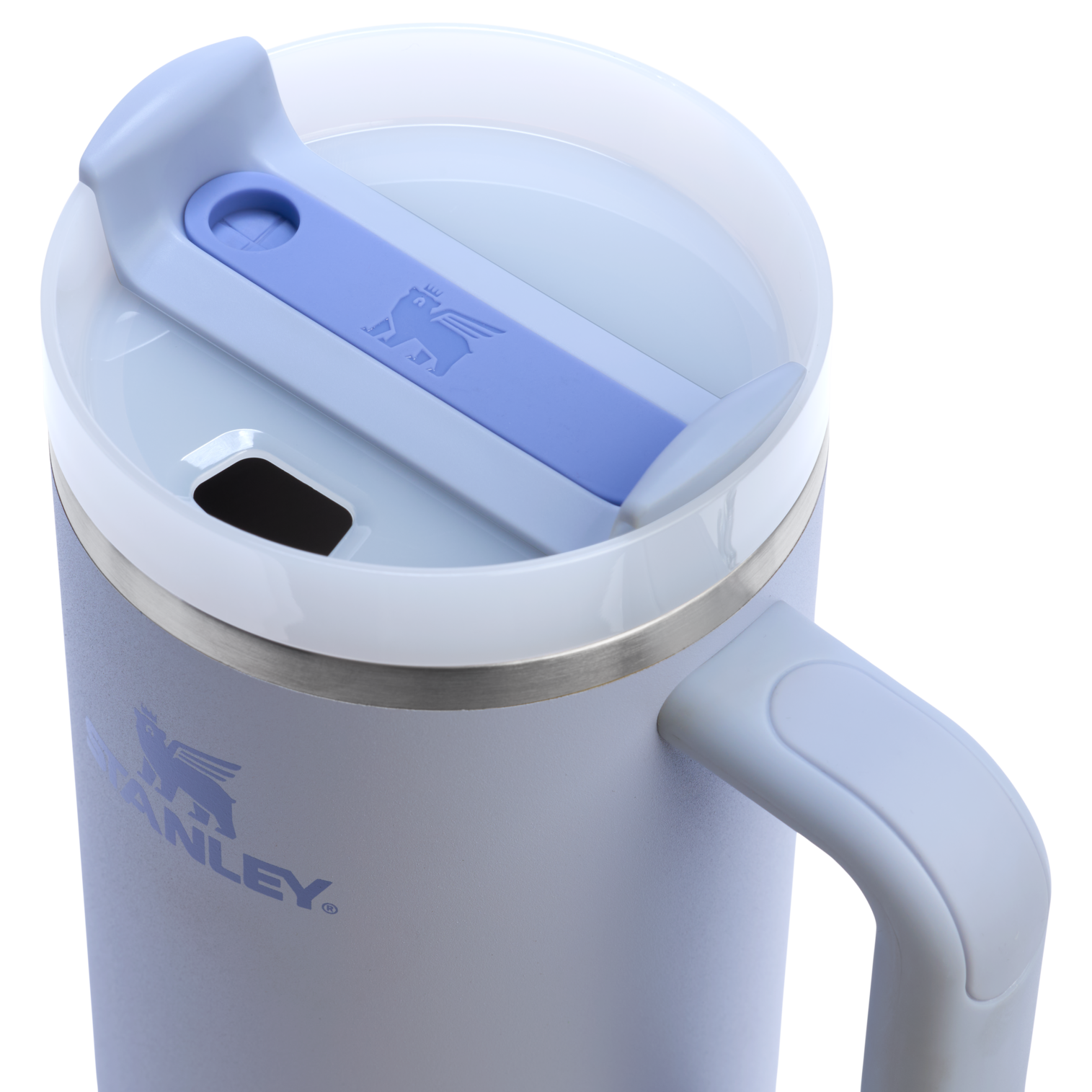 Splash-Resistant FlowState The Quencher H2.0 Flowstate Tumbler  | Stanley Create D332L - 40oz Large Capacity Car-Cup Friendly Quencher Detail