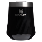 Flavor-Preserving The Textured Reserve Wine Tumbler D141Z - Reserve Collection Stainless Steel Whiskey Cup - Black Gloss