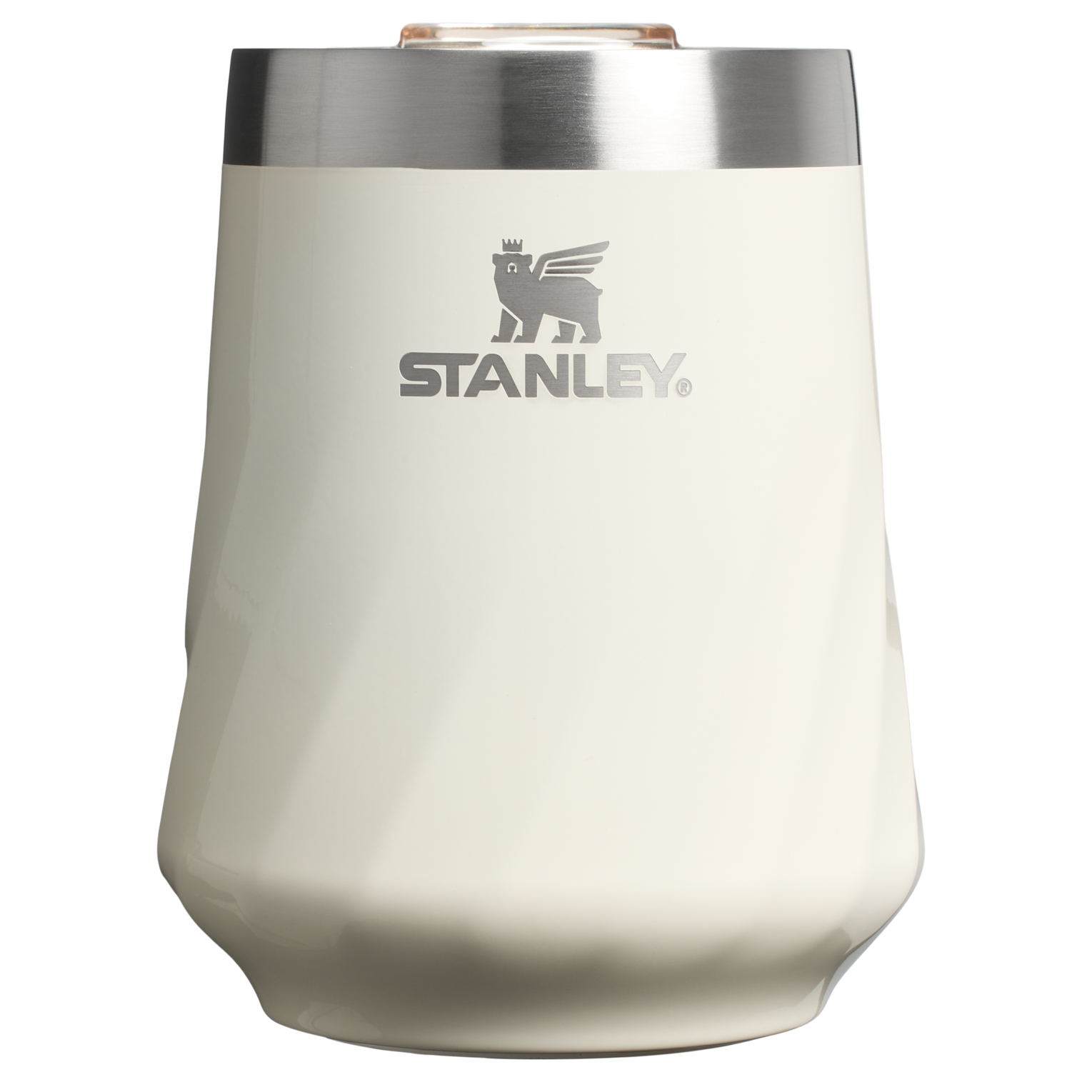 Flavor-Preserving The Textured Reserve Wine Tumbler D141Z - Reserve Collection Stainless Steel Whiskey Cup - Cream Gloss