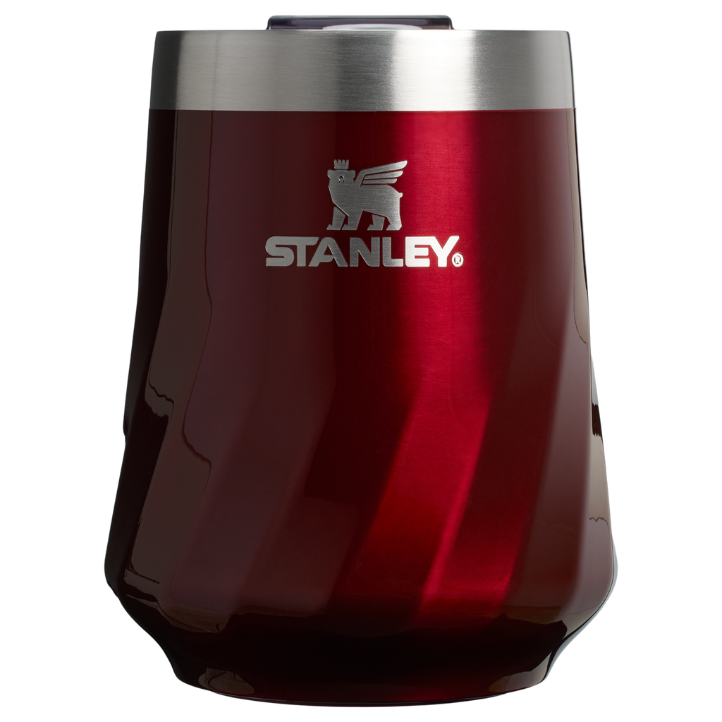 Flavor-Preserving The Textured Reserve Wine Tumbler D141Z - Reserve Collection Stainless Steel Whiskey Cup - Garnet Shine