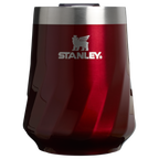 Flavor-Preserving The Textured Reserve Wine Tumbler D141Z - Reserve Collection Stainless Steel Whiskey Cup - Garnet Shine