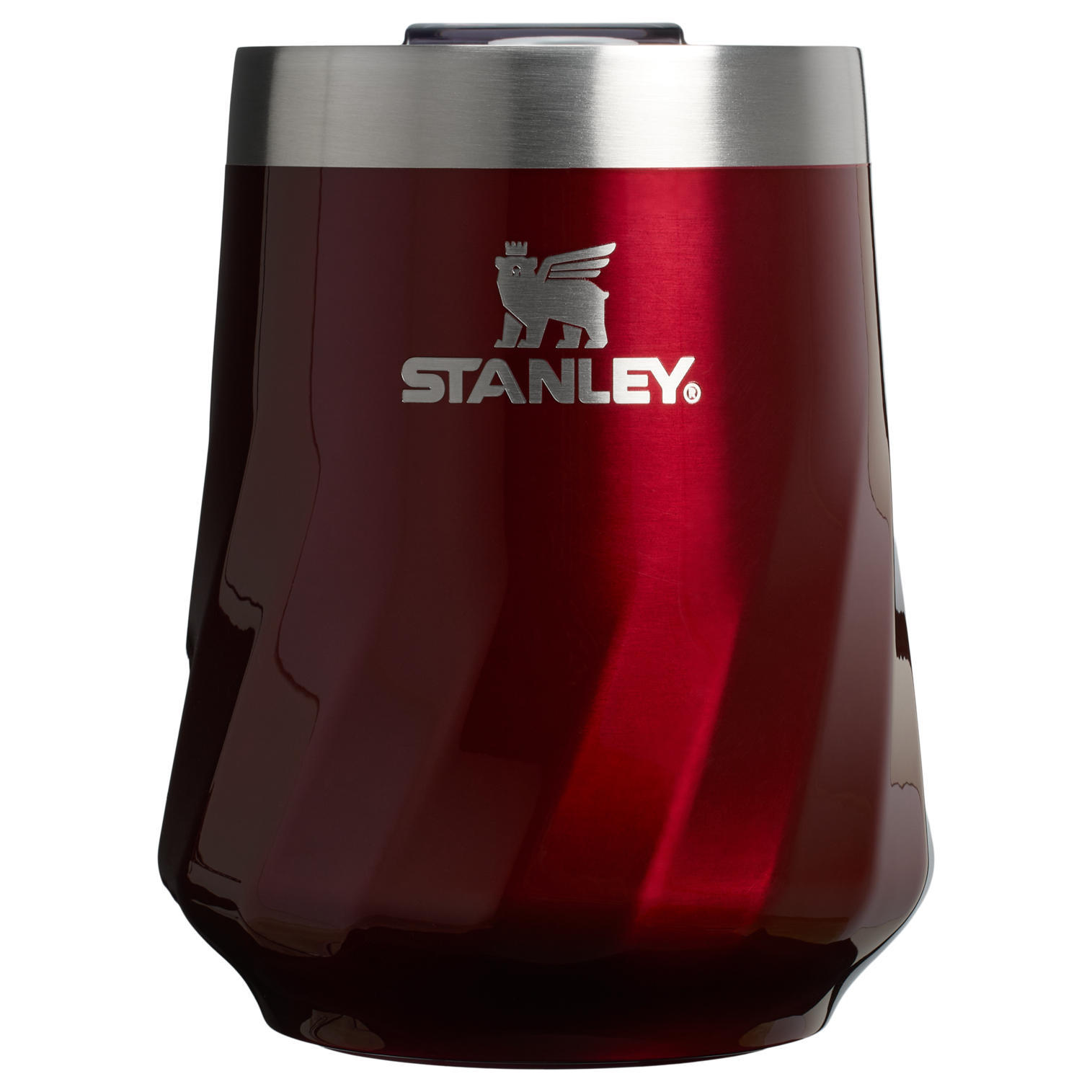 Flavor-Preserving The Textured Reserve Wine Tumbler D141Z - Reserve Collection Stainless Steel Whiskey Cup - Garnet Shine