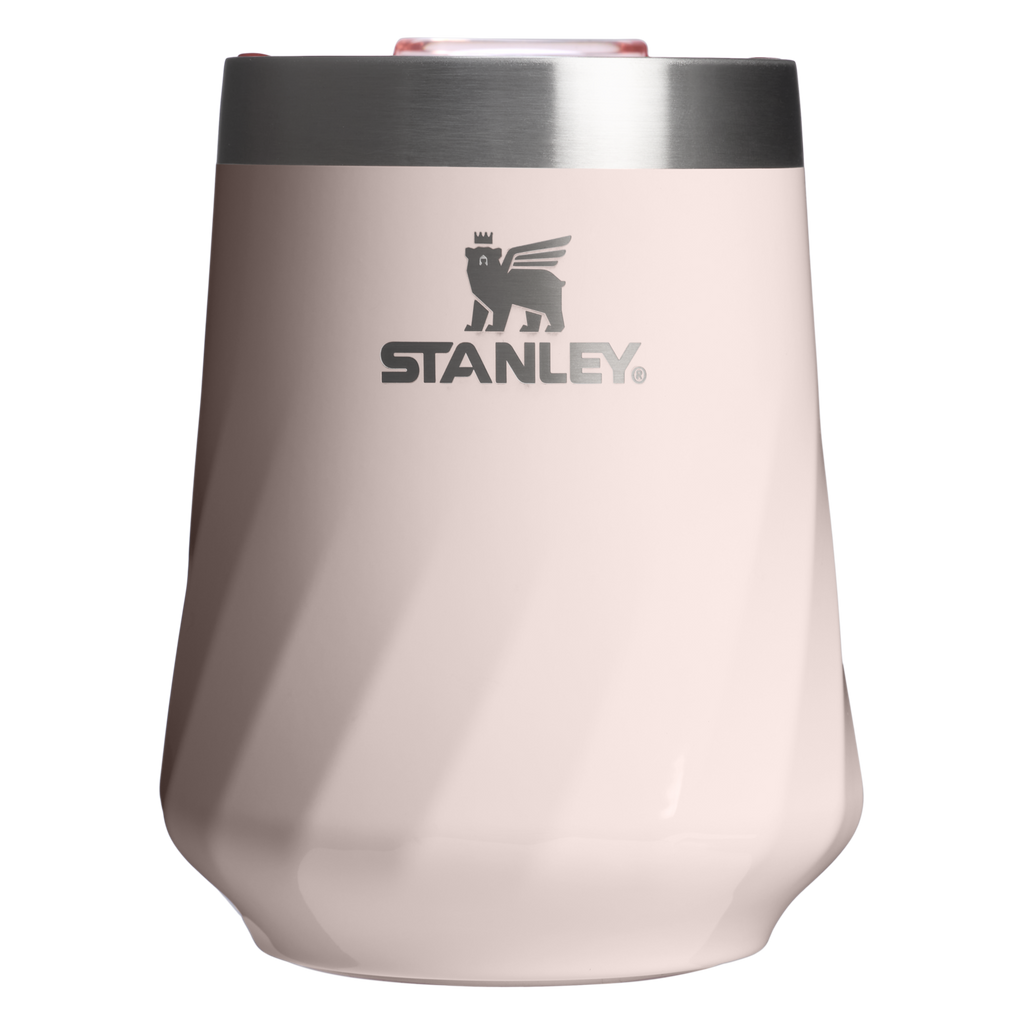 Flavor-Preserving The Textured Reserve Wine Tumbler D141Z - Reserve Collection Stainless Steel Whiskey Cup - Rose Quartz Gloss