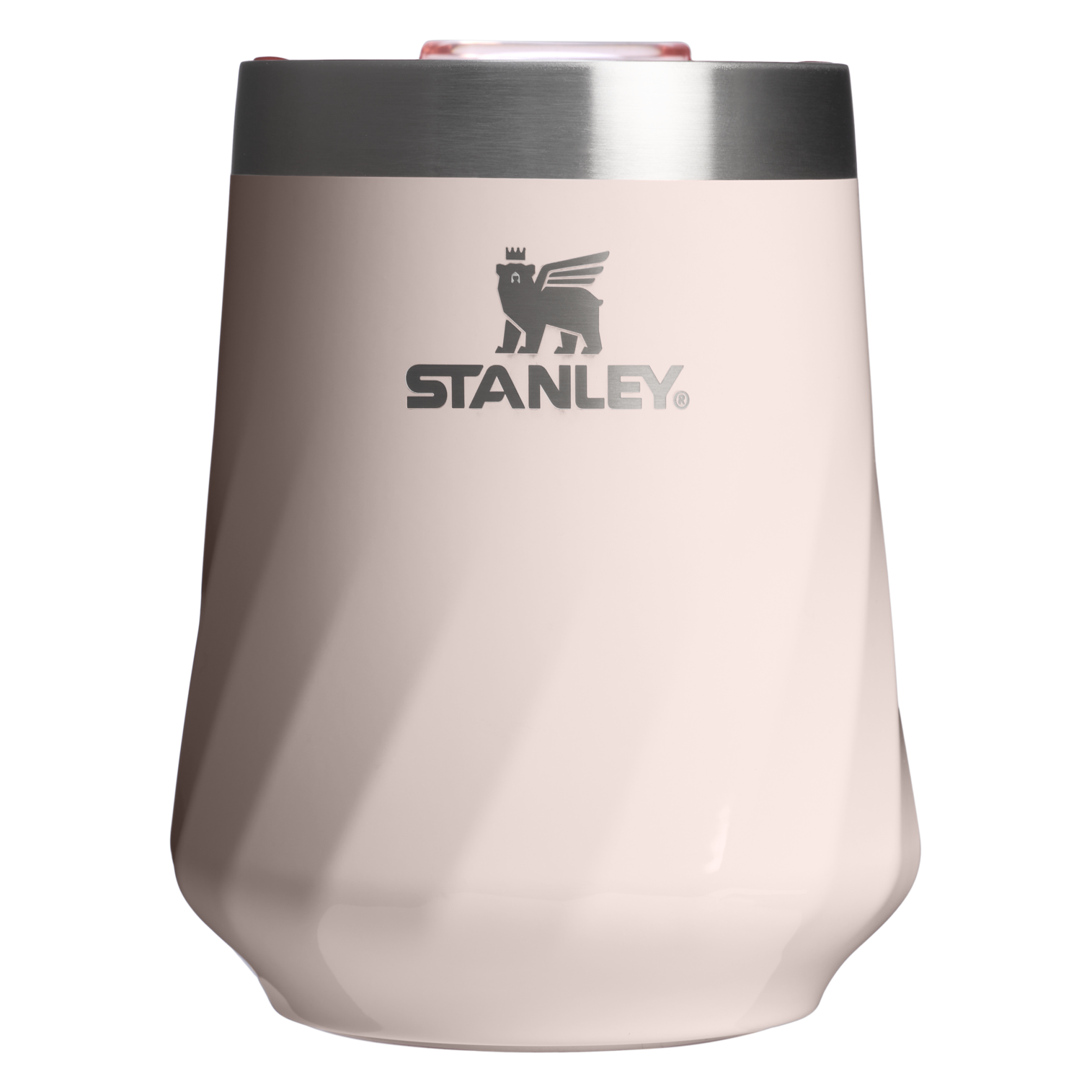 Flavor-Preserving The Textured Reserve Wine Tumbler D141Z - Reserve Collection Stainless Steel Whiskey Cup - Rose Quartz Gloss