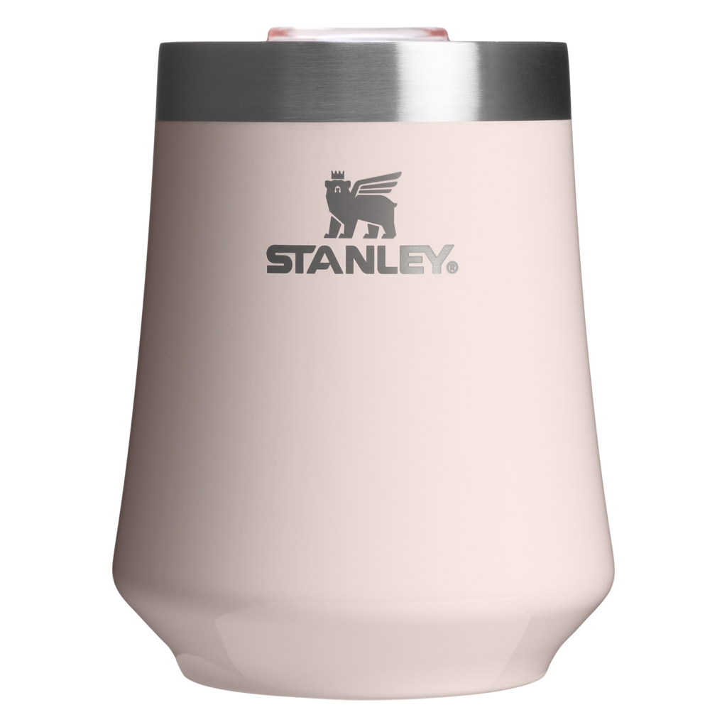 Elegant Stemless The Reserve Wine Tumbler D125V - Reserve Collection Stainless Steel Whiskey Cup - Rose Quartz Gloss