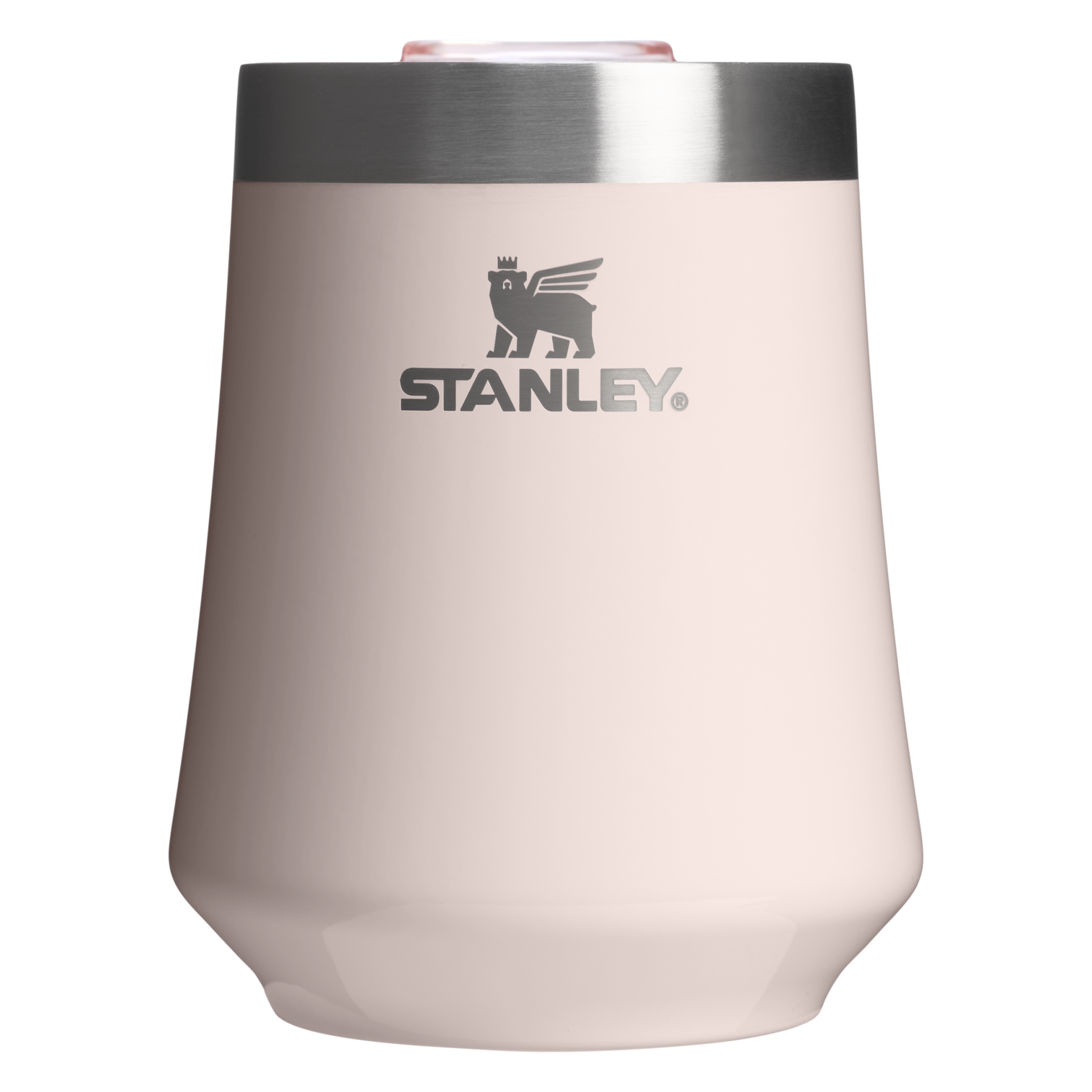 Elegant Stemless The Reserve Wine Tumbler D125V - Reserve Collection Stainless Steel Whiskey Cup - Rose Quartz Gloss