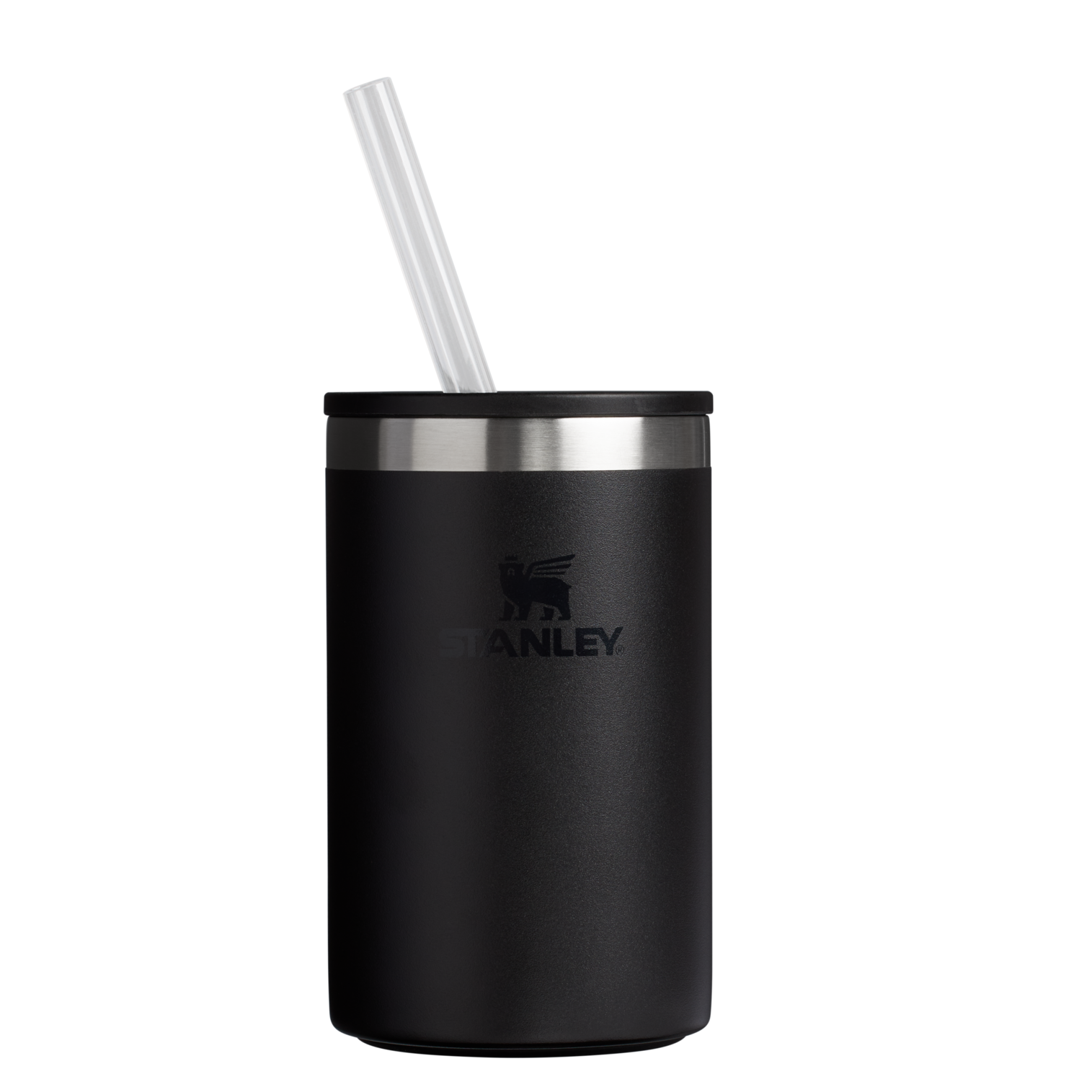 Ice-Retention The Everyday Can Cooler Cup D064R - Julienne Series Portable Picnic Chiller Tote - Black 2.0