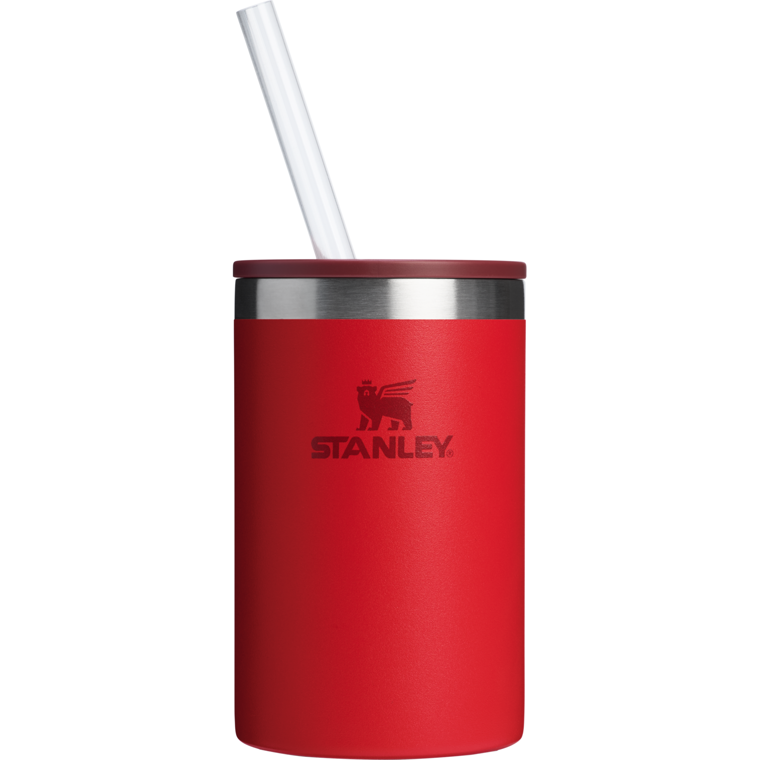 Ice-Retention The Everyday Can Cooler Cup D064R - Julienne Series Portable Picnic Chiller Tote - Chili Red