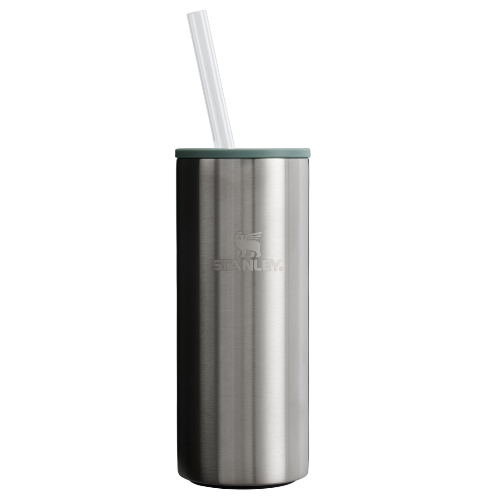 Leak-Proof Insulated The Everyday Slim Can Cooler Cup D255E - Leak-Proof Insulated Mini Cooler Bag for Lunch - Stainless Steel Shale