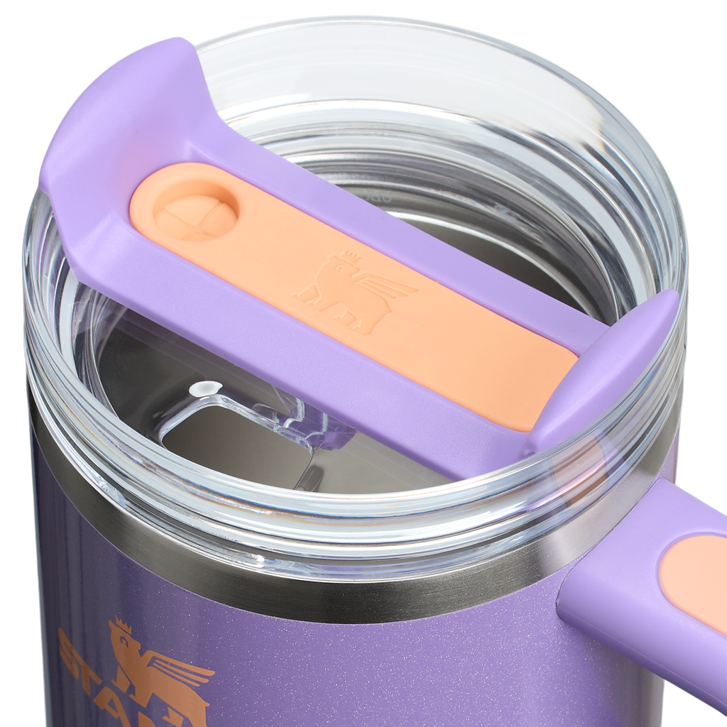 Large Capacity The Quencher H2.O Flowstate Tumbler with Handle | Stanley Create D309N - FlowState 3-Position Lid Insulated Travel Mug Detail