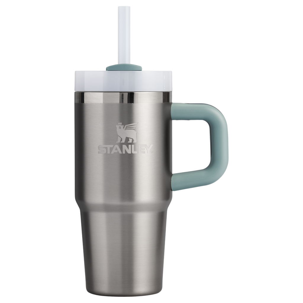 Large Capacity The Quencher H2.O Flowstate Tumbler | Stanley Create D291F - Double-Wall Vacuum Insulated Travel Tumbler with Straw Detail