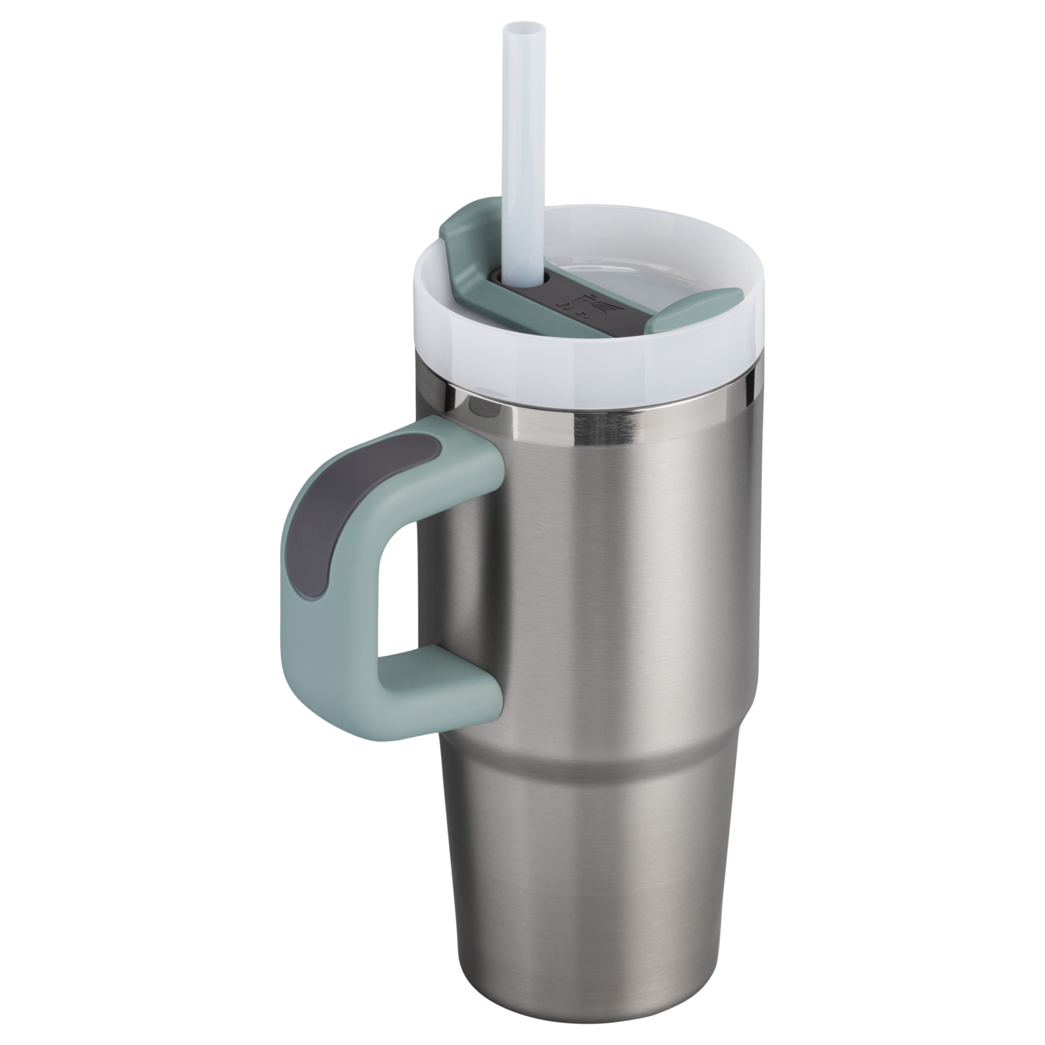 Large Capacity The Quencher H2.O Flowstate Tumbler | Stanley Create D291F - Double-Wall Vacuum Insulated Travel Tumbler with Straw Detail