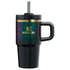 Splash-Resistant FlowState The Wicked for Good Quencher H2.0 Flowstate Tumbler D247R - Double-Wall Vacuum Insulated Travel Tumbler with Straw - Elphaba For Good