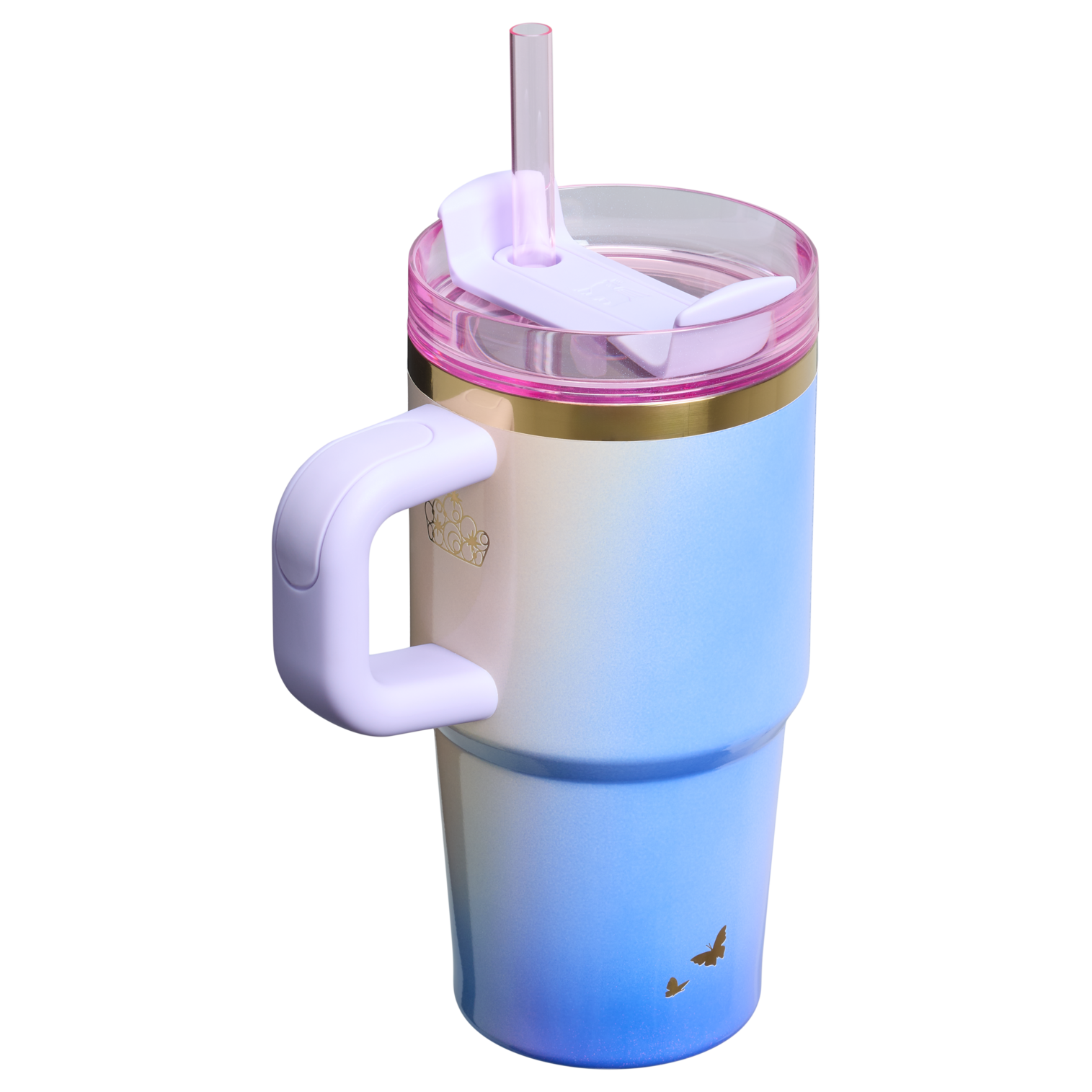 Splash-Resistant FlowState The Wicked for Good Quencher H2.0 Flowstate Tumbler D247R - Double-Wall Vacuum Insulated Travel Tumbler with Straw Detail