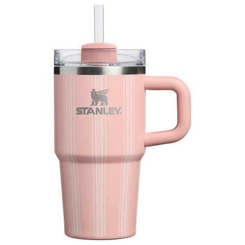 Double-Wall Vacuum The Quencher H2.0 Flowstate Tumbler D344H - Premium Stainless Steel Straw Cup for All-Day Hydration - Peach Rose Picnic Stripe