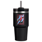 Large Capacity The Quencher H2.0 Flowstate Tumbler D341T - FlowState 3-Position Lid Insulated Travel Mug - Tournament Black