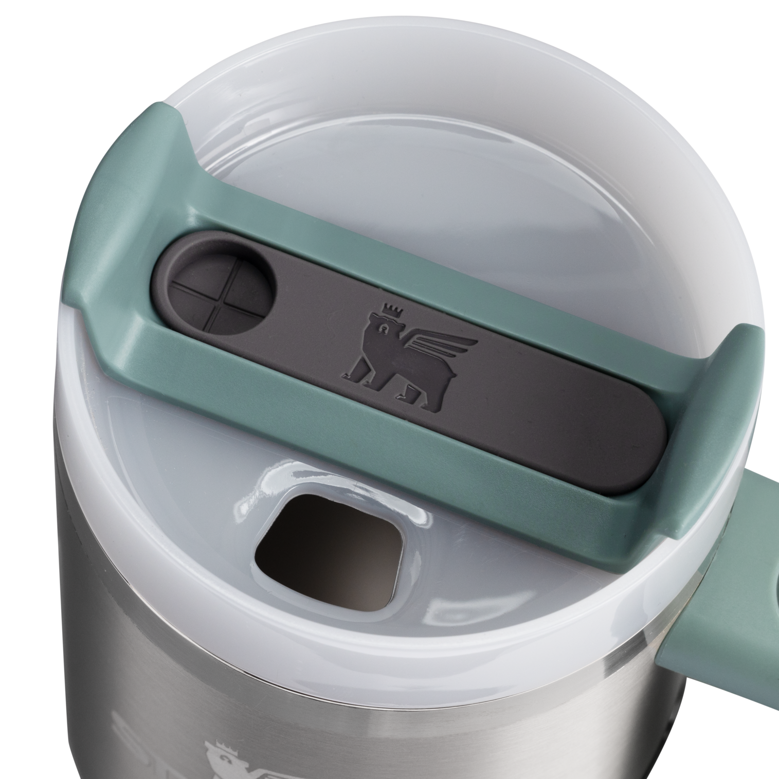 Large Capacity The Quencher H2.O Flowstate Tumbler with Handle | Stanley Create D309N - FlowState 3-Position Lid Insulated Travel Mug Detail