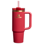 Car-Cup Friendly The Cheers & Cheer Quencher H2.0 Flowstate Tumbler D189S - 40oz Large Capacity Car-Cup Friendly Quencher - Holly Berry Gloss