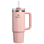 Double-Wall Vacuum The Quencher H2.0 Flowstate Tumbler D343V - 40oz Large Capacity Car-Cup Friendly Quencher - Peach Rose Picnic Stripe